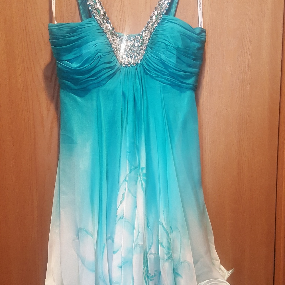 Sherri Hill Short Blue Semi-formal Dress